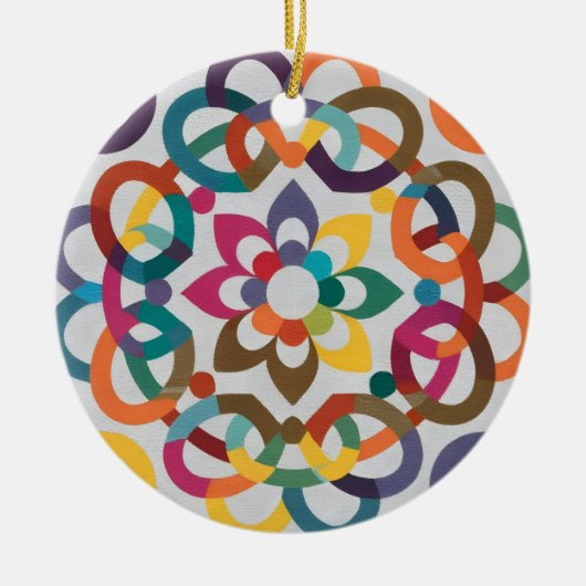 andalusisch-marokkanische Mosaike Keramik Ornament (Vorne)