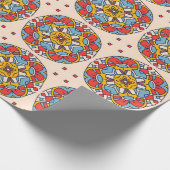 Andalusisch-marokkanische Mosaikkirche Geschenkpapier (Ecke)