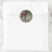 andalusisch runder aufkleber (Tasche)