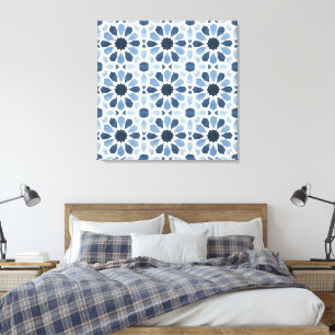Andalusische Echoes: Boho marokkanische Geometrie Leinwanddruck