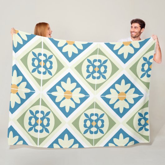 Andalusische Fliesen 13 Fleecedecke (Beispiel)
