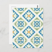 andalusische Fliesen 13 Postkarte (Vorne/Hinten)
