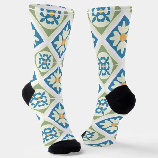 Andalusische Fliesen 13 Socken (Gewinkelt)