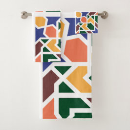 Andalusische Fliesen 1 Badhandtuch Set