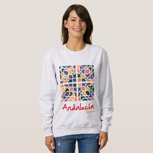 Andalusische Fliesen 1 Sweatshirt (Vorne ganz)