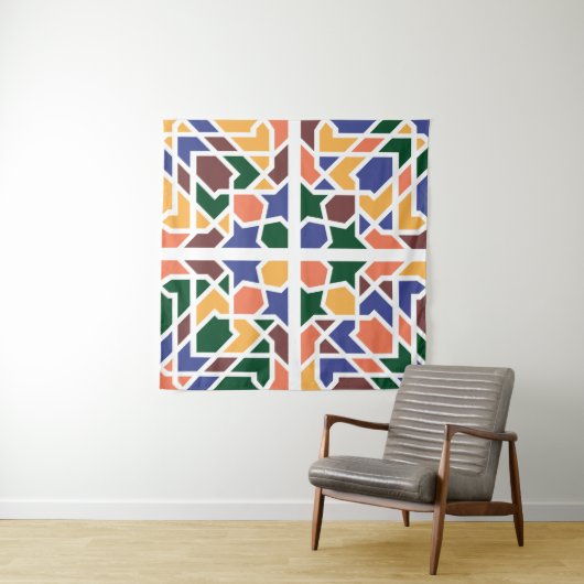 Andalusische Fliesen 1 Wandteppich (Beispiel (Horizontal))