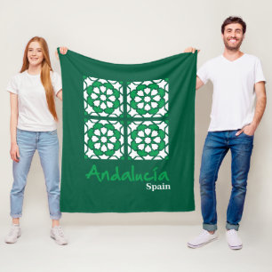 Andalusische Fliesen 2 Fleecedecke