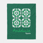 Andalusische Fliesen 2 Fleecedecke (Vorderseite)