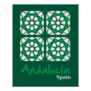 Andalusische Fliesen 2 Poster