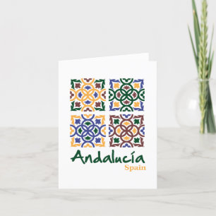 Andalusische Fliesen 3 Dankeskarte
