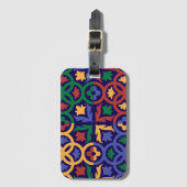 Andalusische Fliesen 3 Gepäckanhänger (Vorderseite Vertikal)