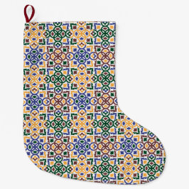 Andalusische Fliesen 3 Großer Weihnachtsstrumpf