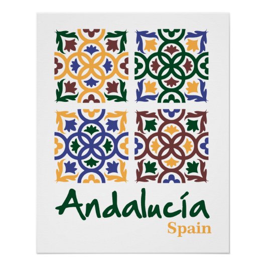Andalusische Fliesen 3 Poster (Vorderseite)