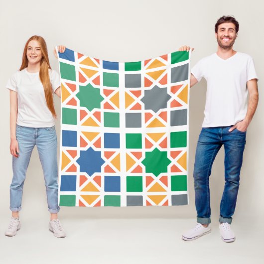 Andalusische Fliesen 4 Fleecedecke (Beispiel)