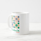 Andalusische Fliesen 4 Kaffeetasse (Vorderseite Links)