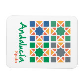 Andalusische Fliesen 4 Magnet (Horizontal)