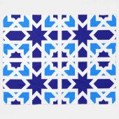 Andalusische Fliesen 6 Fleecedecke (Vorderseite (Horizontal))