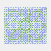Andalusische Fliesen 7 Fleecedecke (Vorderseite (Horizontal))