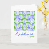 Andalusische Fliesen 7 Karte (Gelbe Blume)