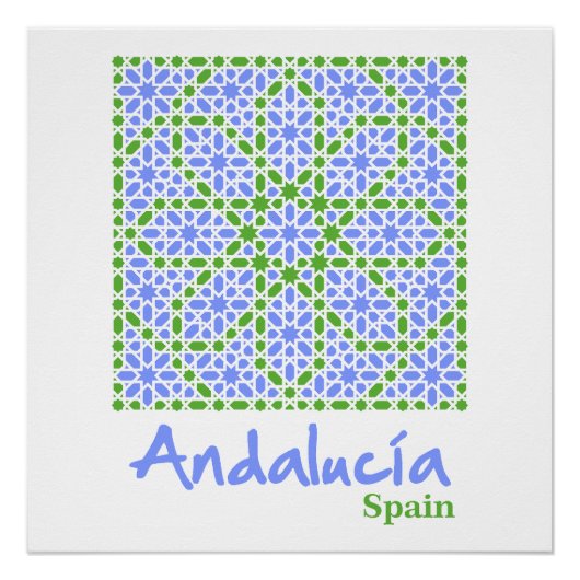 Andalusische Fliesen 7 Poster (Vorderseite)