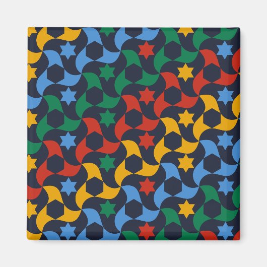 Andalusische Tiles 12 (Alhambra Palace, Granada) Magnet (Vorne)