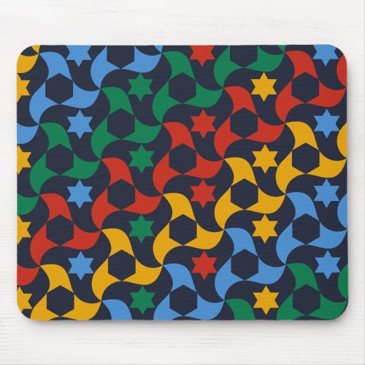 Andalusische Tiles 12 (Alhambra Palace, Granada) Mousepad (Vorne)