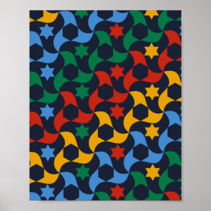 Andalusische Tiles 12 (Alhambra Palace, Granada) Poster