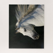 Andalusischer Stallion Headshot Mane Flows Puzzle (Vertikal)