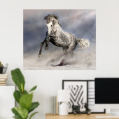 Andalusisches Apfelpferd Poster (Heimbüro)