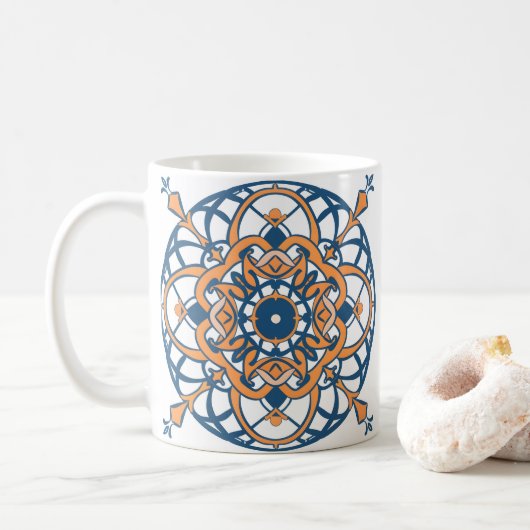 andalusisches Mosaik Kaffeetasse (Mit Donut)