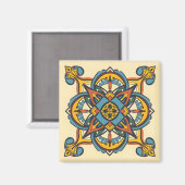 andalusisches Mosaik Magnet (Vorderseite/Rückseite)