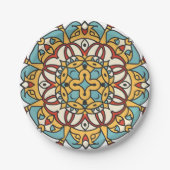 andalusisches Mosaik Pappteller (Vorderseite)