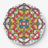 andalusisches Mosaik Pappteller (Vorderseite)
