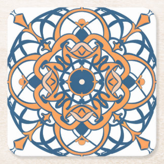 andalusisches Mosaik Rechteckiger Pappuntersetzer