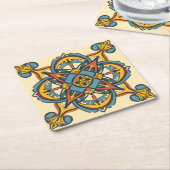 andalusisches Mosaik Rechteckiger Pappuntersetzer (angewinkelt)