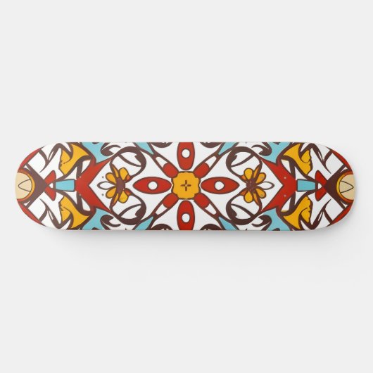 andalusisches Mosaik Skateboard (Horizontal)