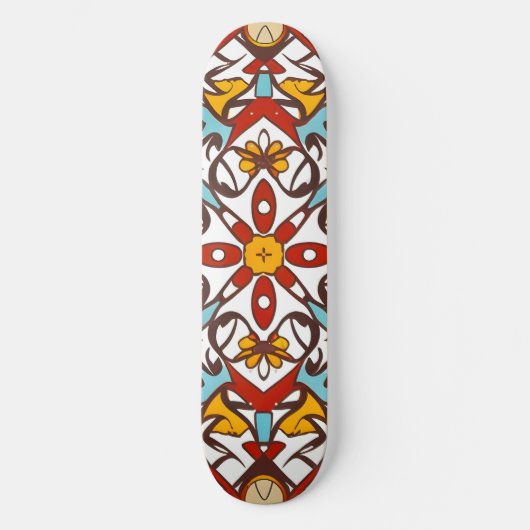 andalusisches Mosaik Skateboard (Vorderseite)