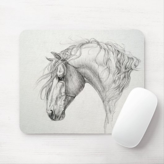 Andalusisches Pferd Mouspad Mousepad (Mit Mouse)