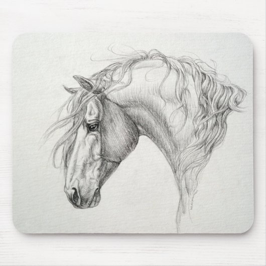 Andalusisches Pferd Mouspad Mousepad (Vorne)
