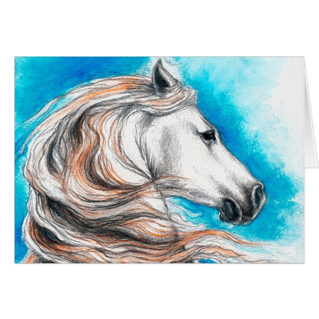 Andalusisches Stallions-Pferd (Vorderseite (Horizontal))