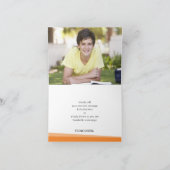 ANDANK IHNEN einfach, modern und fett hell orange Dankeskarte (Innenseite)