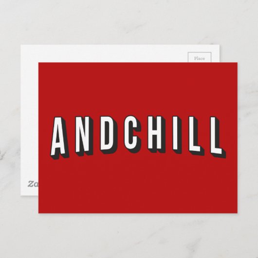 ANDCHILL POSTKARTE (Vorne/Hinten)