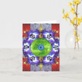 Andean Artifact Notecard Karte (Gelbe Blume)