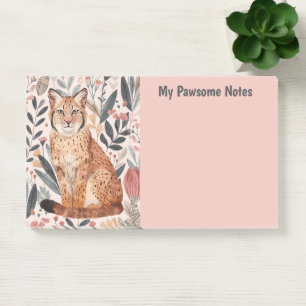 Andean-Bergkatze Boho My Pawsome Personal Post-it Klebezettel
