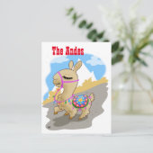 Andean Llama Postcard Postkarte (Stehend Vorderseite)
