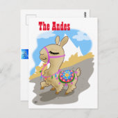 Andean Llama Postcard Postkarte (Vorne/Hinten)