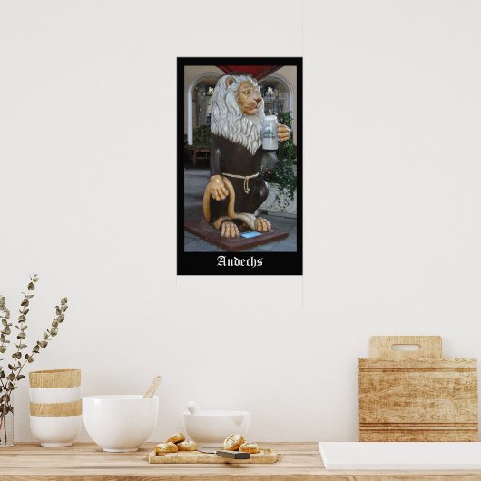 Andechs Lion Poster (Küche)
