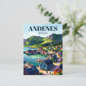 Andenes Norwegen Postkarte (Stehend Vorderseite)