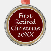 Andenken! 1. Weihnachtsschneeflocke Ornament Aus Metall (Vorne)