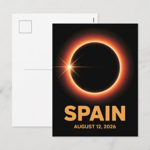 Andenken an den Pfad der Totalität der Sonnenfinst Feiertagspostkarte